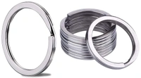 DIY Crafts Pack Of 100 Pcs, Silver, Flat Key Rings 1 inches Flat Key Rings Metal Keychain Rings Split Keyrings Flat O Ring for Home Car Office(Pack Of 100 Pcs, Silver) - Pack Of 100 Pcs, Silver