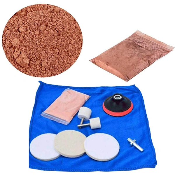 DIY Crafts Pack Of 100grm Kit, Multi Colour, 9 Pcs Window Mirror Glasses Ceramic Tiles Accessories Cleaning Polishe Repair Kit Easy Use Wheel Cerium Oxide Pow(Pack Of 100grm Kit, Multi Colour) - Pack Of 100grm Kit, Multi Colour
