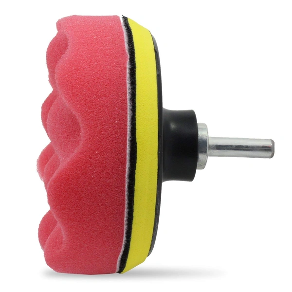DIY Crafts Pack of 12 Pcs, 4" inch Kit, Polishing Pads Sponge Woolen Polishing Waxing Buffing Pads Kits Polishing Compound Drill Buffing Sponge Pads (Pack of 12 Pcs, 4" inch Kit) - Pack of 12 Pcs