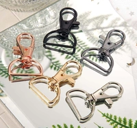 DIY Crafts Pack Of 12 Pcs, Gold, Swivel Clasps Lanyard Snap Hooks Keychain Clip Hook Lobster Claw Clasp Metal Hook Clasp D Rings for Keychain Purse Hardware Sewing C (Pack Of 12 Pcs, Gold) - Pack Of 12 Pcs, Gold