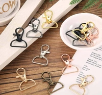 DIY Crafts Pack Of 12 Pcs, Gold, Swivel Clasps Lanyard Snap Hooks Keychain Clip Hook Lobster Claw Clasp Metal Hook Clasp D Rings for Keychain Purse Hardware Sewing C (Pack Of 12 Pcs, Gold) - Pack Of 12 Pcs, Gold