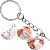 DIY Crafts Pack Of 25 Pcs, Keychain Rings Screw Eye Mindi, Silver Key Chain Rings Kit, Keychain Rings with Chain and Jump Ring with Screw Ey (Pack Of 25 Pcs, Keychain Rings Screw Eye Mindi) - Pack Of 25 Pcs, Keychain Rings Screw Eye Mindi