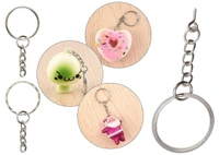 DIY Crafts Pack Of 25 Pcs, Keychain Rings Screw Eye Mindi, Silver Key Chain Rings Kit, Keychain Rings with Chain and Jump Ring with Screw Ey (Pack Of 25 Pcs, Keychain Rings Screw Eye Mindi) - Pack Of 25 Pcs, Keychain Rings Screw Eye Mindi