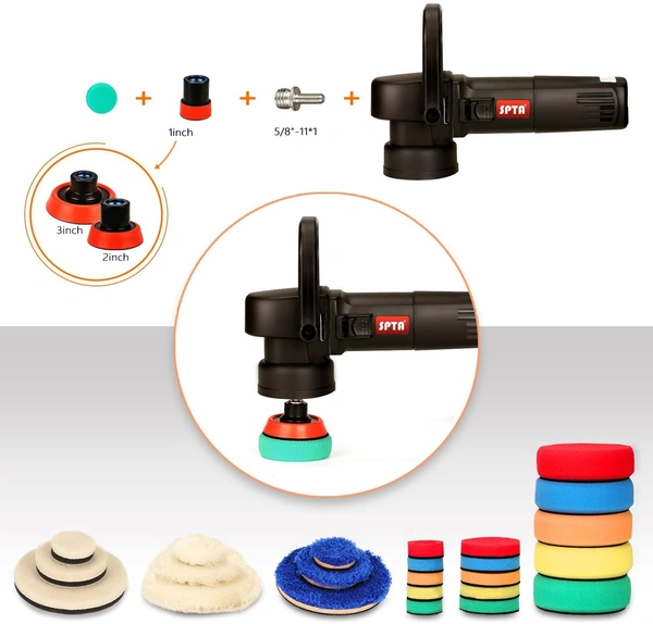 DIY Crafts Pack Of 29 Pcs, Multi Hook & Loop, Sponges Scruber Foam Drill Polishing Pad Kit 1.2/2/3"inch Buffing Pads, Sponge M14 Drill Adapter Power Polisher Po(Pack Of 29 Pcs, Multi Hook & Loop) - Pack Of 29 Pcs, Multi Hook & Loop