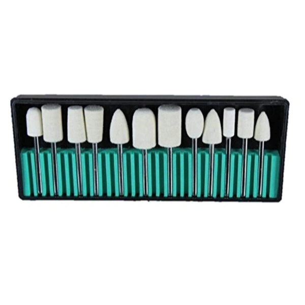 DIY Crafts Pack Of 2 Pcs, Compatible Rotary Tool, 12 Assorted Felt Wool Bob Burr Polishing Grinding with 1/8 inch (3mm) Shank fit DIY Tool (Pack Of 2 Pcs, Compatible Rotary Tool) - Pack Of 2 Pcs, Compatible Rotary Tool