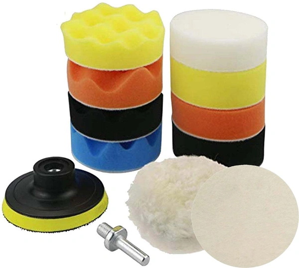 DIY Crafts Pack Of 2 Sets, Sponge Pads Kit, Compound Drill Buffing Sponge Pads Kit for Car Sanding, 3" inch (Pack Of 2 Sets, Sponge Pads Kit) - Pack Of 2 Sets, Sponge Pads Kit