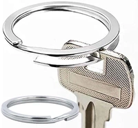 DIY Crafts Pack Of 20 Pcs, Keychain Rings, Key Chain Ring Metal Split Ring for Dog Tag and Keys Organization (32mm) Key Ring (Pack Of 20 Pcs, Keychain Rings) - Pack Of 20 Pcs, Keychain Rings