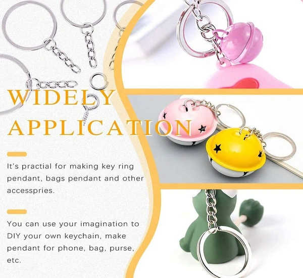 DIY Crafts Pack Of 20 Pcs, Keychain Rings, Key Chain Ring Metal Split Ring for Dog Tag and Keys Organization (32mm) Key Ring (Pack Of 20 Pcs, Keychain Rings) - Pack Of 20 Pcs, Keychain Rings