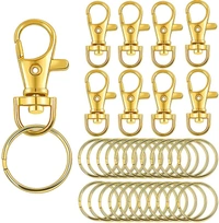 DIY Crafts Pack Of 20 Sets, Lobster Clasps Keychain Rings, Alloy Lobster Cla(Pack Of 20 Sets, Lobster Clasps Keychain Rings) - Pack Of 20 Sets, Lobster Clasps Keychain Rings