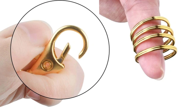 DIY Crafts Pack Of 20 Sets, Lobster Clasps Keychain Rings, Alloy Lobster Cla(Pack Of 20 Sets, Lobster Clasps Keychain Rings) - Pack Of 20 Sets, Lobster Clasps Keychain Rings