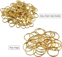 DIY Crafts Pack Of 20 Sets, Lobster Clasps Keychain Rings, Alloy Lobster Cla(Pack Of 20 Sets, Lobster Clasps Keychain Rings) - Pack Of 20 Sets, Lobster Clasps Keychain Rings