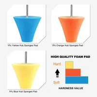 DIY Crafts Pack Of 27 Pcs, Random Color, Polishing Cone Sponge Buffing for Automotive Car Wheel Hub Care, Metal Polish Buffing Polishing Ball fo(Pack Of 27 Pcs, Random Color) - Pack Of 27 Pcs, Random Color