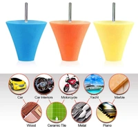 DIY Crafts Pack Of 27 Pcs, Random Color, Polishing Cone Sponge Buffing for Automotive Car Wheel Hub Care, Metal Polish Buffing Polishing Ball fo(Pack Of 27 Pcs, Random Color) - Pack Of 27 Pcs, Random Color