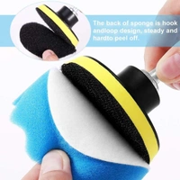 DIY Crafts 7" inch Wax Polishing Buffing Pad Kit Car Polishing Buffer Set + Felt & Fur Pads with M10/14 Drill Adapter For Auto DIY Crafts Works (Pack of 7 Pcs, Combo Kit) - Pack of 7 Pcs, Combo Kit