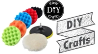 DIY Crafts 7" inch Wax Polishing Buffing Pad Kit Car Polishing Buffer Set + Felt & Fur Pads with M10/14 Drill Adapter For Auto DIY Crafts Works (Pack of 7 Pcs, Combo Kit) - Pack of 7 Pcs, Combo Kit