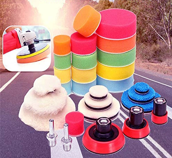 DIY Crafts Pack Of 29 Pcs Polishing Pad Kit 4x, Multi Colour, 29 Pcs Polishing Pad Kit With M14 Thread Back Pad & Adap(Pack Of 29 Pcs Polishing Pad Kit 4x, Multi Colour) - Pack Of 29 Pcs Polishing Pad Kit 4x, Multi Colour