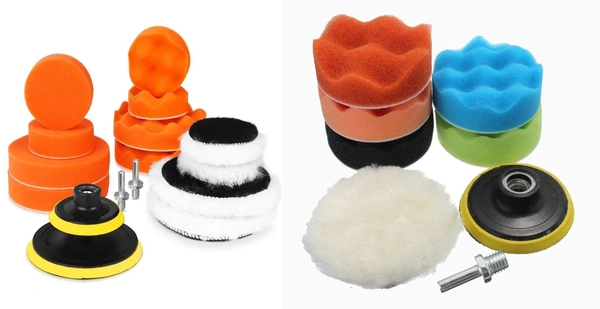 DIY Crafts Pack Of 4"inch Pcs, Multi Colour, 8 Pcs Sponge Polishing Waxing Buffing Pads With Felt Pad Kit Set Compound For Auto Car 3" (Pack Of 4"inch Pcs, Multi Colour) - Pack Of 4"inch Pcs, Multi Colour