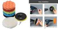 DIY Crafts Pack Of 4"inch Pcs, Multi Colour, 8 Pcs Sponge Polishing Waxing Buffing Pads With Felt Pad Kit Set Compound For Auto Car 3" (Pack Of 4"inch Pcs, Multi Colour) - Pack Of 4"inch Pcs, Multi Colour