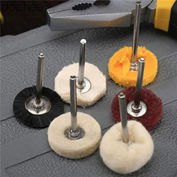 DIY Crafts Pack Of 3 Pcs, Compatible Rotary Tools, Multi-Style Mini Abrasive Buffing Polishing Wheel Se (Pack Of 3 Pcs, Compatible Rotary Tools) - Pack Of 3 Pcs, Compatible Rotary Tools