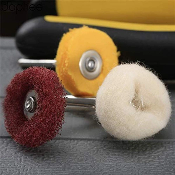 DIY Crafts Pack Of 3 Pcs, Compatible Rotary Tools, Multi-Style Mini Abrasive Buffing Polishing Wheel Se (Pack Of 3 Pcs, Compatible Rotary Tools) - Pack Of 3 Pcs, Compatible Rotary Tools