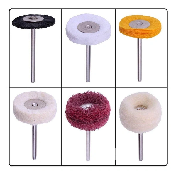 DIY Crafts Pack Of 3 Pcs, Compatible Rotary Tools, Multi-Style Mini Abrasive Buffing Polishing Wheel Se (Pack Of 3 Pcs, Compatible Rotary Tools) - Pack Of 3 Pcs, Compatible Rotary Tools