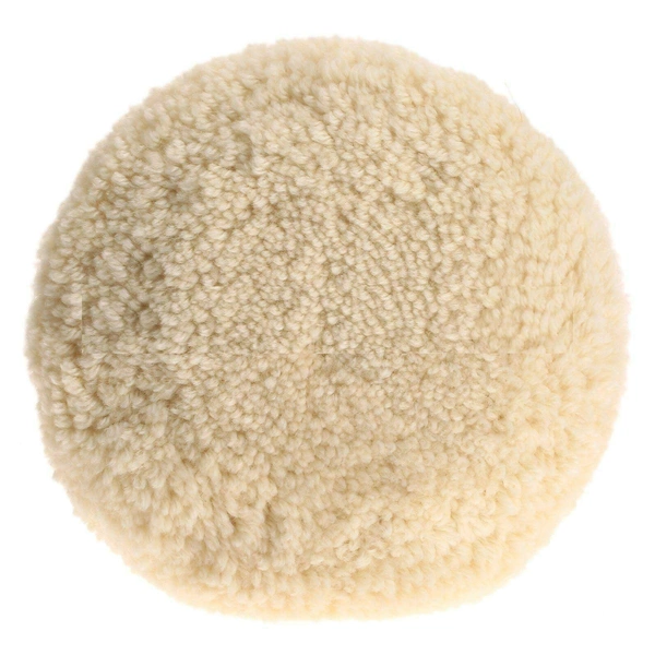 DIY Crafts Pack Of 1 Pc, Off White Round, 7"inch Car Polishing Soft Wool Auto-Stick Pad Buffing Cleaning Polisher Kit For Industry Furniture Glass Car Steel Tabl(Pack Of 1 Pc, Off White Round) - Pack Of 1 Pc, Off White Round