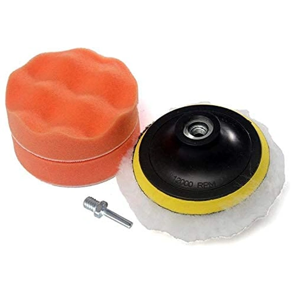 DIY Crafts Pack of 3 Sets, Felt Wool Backer Pad Nut, Car Polishing & Buffing Sponge Wool Felt Pads Kit Electric Drill and Auto Polisher with M10/ (Pack of 3 Sets, Felt Wool Backer Pad Nut) - Pack of 3 Sets, Felt Wool Backer Pad Nut