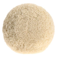 DIY Crafts Pack Of 2 Pcs, Off White Round, 7"inch Car Polishing Soft Wool Auto-Stick Pad Buffing Cleaning Polisher Kit For Industry Furniture Glass Car Steel Tab(Pack Of 2 Pcs, Off White Round) - Pack Of 2 Pcs, Off White Round