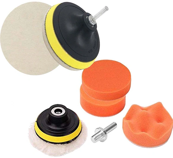 DIY Crafts Pack of 4 Sets, Felt Wool Backer Pad Nut, Car Polishing & Buffing Sponge Wool Felt Pads Kit Electric Drill and Auto Polisher with M10/ (Pack of 4 Sets, Felt Wool Backer Pad Nut) - Pack of 4 Sets, Felt Wool Backer Pad Nut