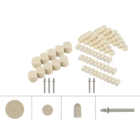 DIY Crafts Pack Of 40 Pcs, Wool Felt + 3 Pcs Mandrel, Rotary Tool Accessory, Wool Felt Polishing Pad Felt Mounted Mandrel Set Grinding Head Buffi(Pack Of 40 Pcs, Wool Felt + 3 Pcs Mandrel) - Pack Of 40 Pcs, Wool Felt + 3 Pcs Mandrel
