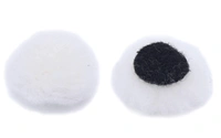 DIY Crafts Pack Of 1 Pc, White Silver, 25mm 1" inch Wool Felt Polishing Disc with 2.3 3mm Hook and Loop Backing Pad Grinding Accessories For Dremel Woodwor(Pack Of 1 Pc, White Silver) - Pack Of 1 Pc, White Silver