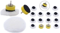 DIY Crafts Pack Of 1 Pc, White Silver, 25mm 1" inch Wool Felt Polishing Disc with 2.3 3mm Hook and Loop Backing Pad Grinding Accessories For Dremel Woodwor(Pack Of 1 Pc, White Silver) - Pack Of 1 Pc, White Silver