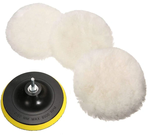DIY Crafts Pack of 5 Sets, M14 Drill Adapter, ® 7" inch 1x Wool Pad Polishing Buffer Wool and Wheel Polishing Pad Woolen Polishing Waxin (Pack of 5 Sets, M14 Drill Adapter) - Pack of 5 Sets, M14 Drill Adapter