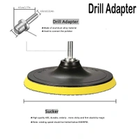 DIY Crafts Pack of 5 Sets, M14 Drill Adapter, ® 7" inch 1x Wool Pad Polishing Buffer Wool and Wheel Polishing Pad Woolen Polishing Waxin (Pack of 5 Sets, M14 Drill Adapter) - Pack of 5 Sets, M14 Drill Adapter