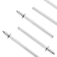 DIY Crafts Pack Of 50 Pcs, Mettalic Silve, Multi, 2.35mm Shank Polishing Wheel Mandrels Cutting Cut-Off Wheel Holder Push-Pull Knobs Rod for Dremel Rota(Pack Of 50 Pcs, Mettalic Silve, Multi) - Pack Of 50 Pcs, Mettalic Silve, Multi