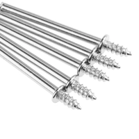 DIY Crafts Pack Of 50 Pcs, Mettalic Silve, Multi, 2.35mm Shank Polishing Wheel Mandrels Cutting Cut-Off Wheel Holder Push-Pull Knobs Rod for Dremel Rota(Pack Of 50 Pcs, Mettalic Silve, Multi) - Pack Of 50 Pcs, Mettalic Silve, Multi