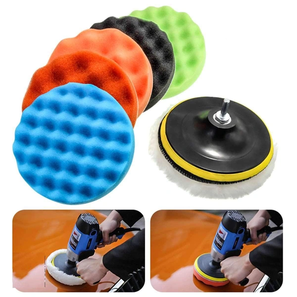 DIY Crafts Pack Of 3"inch, Multi, Buffing Sponge Polishing Pad Hand Tool Kit For Polisher Compound Polishing Polish Polisher Buffer Polishing Disc Wool Wheel Paint Car(Pack Of 3"inch, Multi) - Pack Of 3"inch, Multi