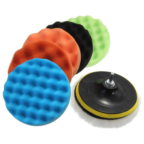DIY Crafts Pack Of 3"inch, Multi, Buffing Sponge Polishing Pad Hand Tool Kit For Polisher Compound Polishing Polish Polisher Buffer Polishing Disc Wool Wheel Paint Car(Pack Of 3"inch, Multi) - Pack Of 3"inch, Multi
