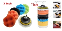 DIY Crafts Pack Of 3"inch, Multi, Buffing Sponge Polishing Pad Hand Tool Kit For Polisher Compound Polishing Polish Polisher Buffer Polishing Disc Wool Wheel Paint Car(Pack Of 3"inch, Multi) - Pack Of 3"inch, Multi