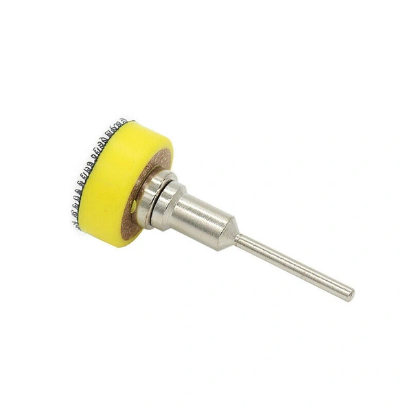 DIY Crafts Pack Of 6 Pcs 1" inch Disc Pad, Silver/Yellow/Black, Hook & Loop, 25mm 1"inch Hook & Loop 1" Disc (Pack Of 6 Pcs 1" inch Disc Pad, Silver/Yellow/Black, Hook & Loop) - Pack Of 6 Pcs 1" inch Disc Pad, Silver / Yellow / Black, Hook & Loop
