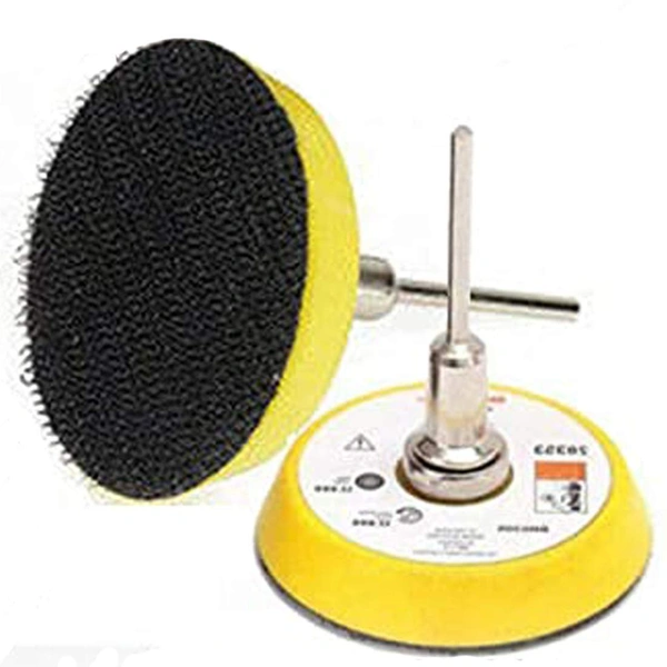 DIY Crafts Pack Of 6 Pcs 1" inch Disc Pad, Silver/Yellow/Black, Hook & Loop, 25mm 1"inch Hook & Loop 1" Disc (Pack Of 6 Pcs 1" inch Disc Pad, Silver/Yellow/Black, Hook & Loop) - Pack Of 6 Pcs 1" inch Disc Pad, Silver / Yellow / Black, Hook & Loop