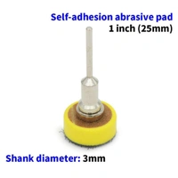 DIY Crafts Pack Of 6 Pcs 1" inch Disc Pad, Silver/Yellow/Black, Hook & Loop, 25mm 1"inch Hook & Loop 1" Disc (Pack Of 6 Pcs 1" inch Disc Pad, Silver/Yellow/Black, Hook & Loop) - Pack Of 6 Pcs 1" inch Disc Pad, Silver / Yellow / Black, Hook & Loop