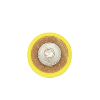 DIY Crafts Pack Of 6 Pcs 1" inch Disc Pad, Silver/Yellow/Black, Hook & Loop, 25mm 1"inch Hook & Loop 1" Disc (Pack Of 6 Pcs 1" inch Disc Pad, Silver/Yellow/Black, Hook & Loop) - Pack Of 6 Pcs 1" inch Disc Pad, Silver / Yellow / Black, Hook & Loop