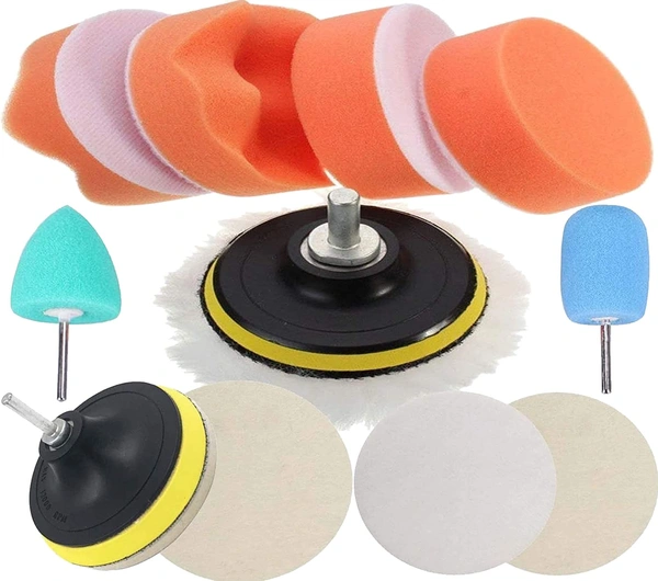 DIY Crafts Pack of 6 Pcs 1xFelt Pad, 5" inch Kit, Compound Drill Buffing Sponge Pads Car Sanding Polishing Waxing Sealing Glaze Polishing Felt Wool Woolen Waxi (Pack of 6 Pcs 1xFelt Pad, 5" inch Kit) - Pack of 6 Pcs 1xFelt Pad, 5" inch Kit