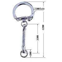 DIY Crafts Pack Of 6 Pcs, Silver, Snake Chain Key Rings Silver-Color DIY Jewelry Findings Handmade Craft Jewelry (Pack Of 6 Pcs, Silver) - Pack Of 6 Pcs, Silver