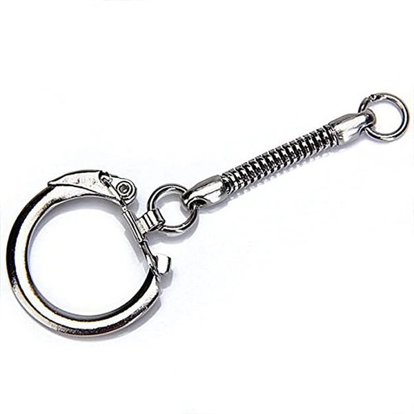 DIY Crafts Pack Of 6 Pcs, Silver, Snake Chain Key Rings Silver-Color DIY Jewelry Findings Handmade Craft Jewelry (Pack Of 6 Pcs, Silver) - Pack Of 6 Pcs, Silver