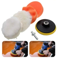 DIY Crafts Pack Of 3" inch, Multi, 6 Pcs Buffing Sponge Car Polishing Pad Disc Wool Disc Polishing Wax Sanding Pad Cleaning Car Accessories Fel(Pack Of 3" inch, Multi) - Pack Of 3" inch, Multi, Qty As Title