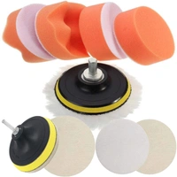 DIY Crafts With 1x Desnsity Felts Pad, 4"inch Kit, 8-13 Pcs Gross Polishing Buffing Pad Kit Polisher Universal Adapter Car Polish Sponge Wheel Wash Cleanin (With 1x Desnsity Felts Pad, 4"inch Kit) - With 1x Desnsity Felts Pad, 4"inch Kit