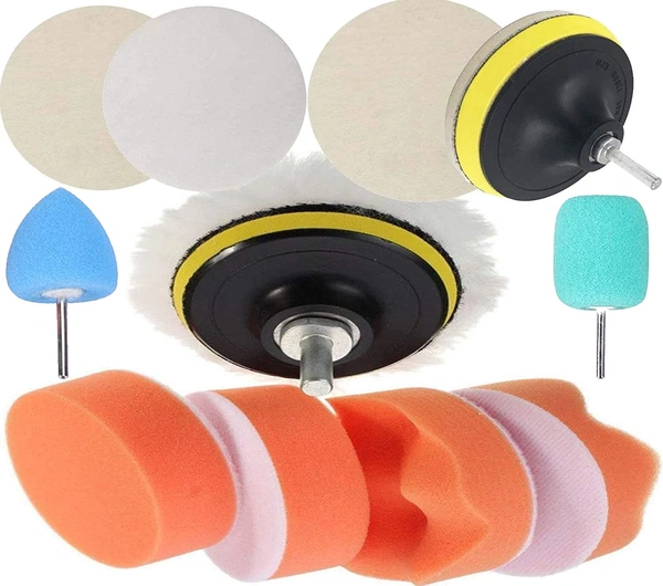 DIY Crafts Pack of 8 Pcs 3xFelt Pad, 6" inch Kit, Compound Drill Buffing Sponge Pads Car Sanding Polishing Waxing Sealing Glaze Polishing Felt Wool Woolen Waxi (Pack of 8 Pcs 3xFelt Pad, 6" inch Kit) - Pack of 8 Pcs 3xFelt Pad, 6" inch Kit