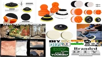 DIY Crafts 4x Felt Pad, 4"inch Kit, Qty 12 Pcs, Gross Polishing Buffing Felt Pad Drill Polishing Pad Kit, Car Foam Buffing Pads Compound Automotive Polisher Car Wash Cle(With 4x Felt Pad, 4"inch Kit) - With 4x Felt Pad, 4"inch Kit